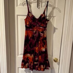 Bisou Bisou Purple and Orange Dress